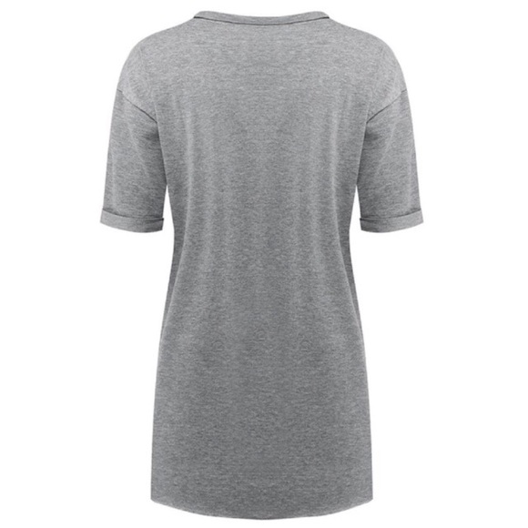 Skull Stars Graphic Deep V Choker Top - Picture 3 of 3